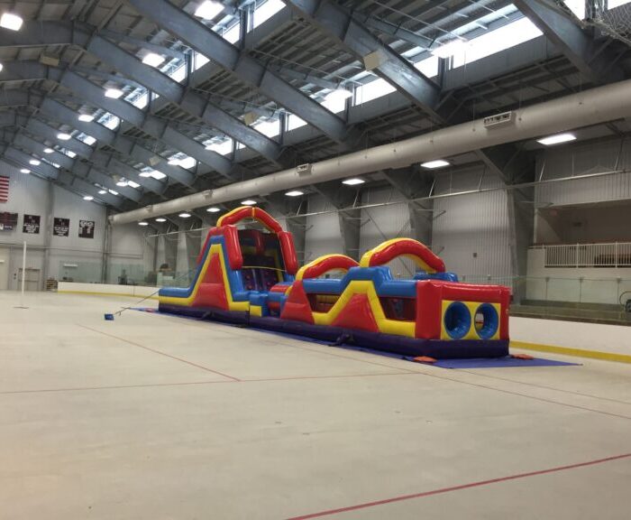 70 foot Monster Obstacle Course with Dual Slide