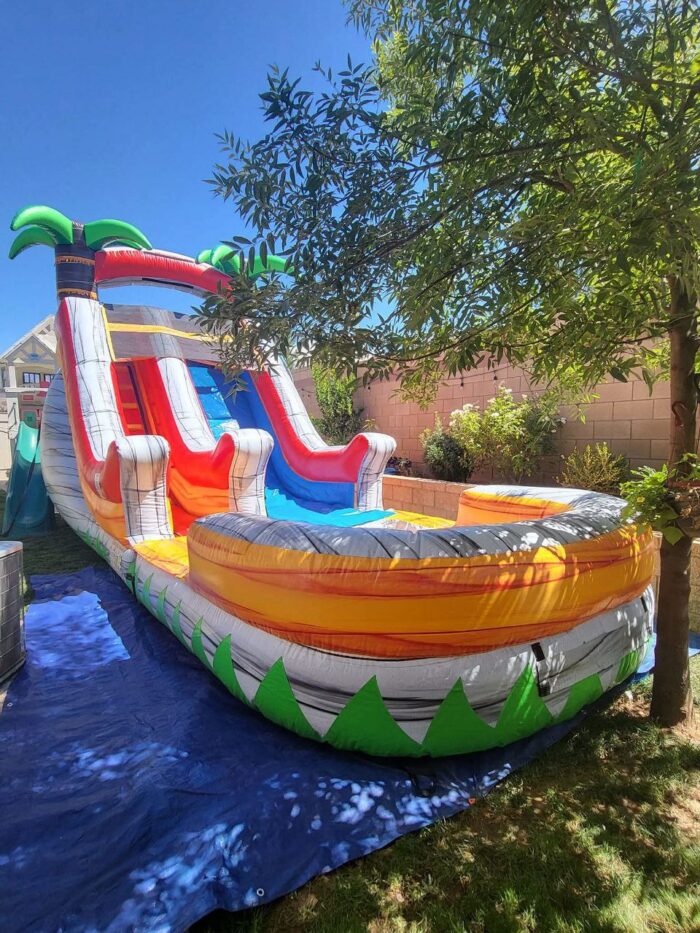 Yellow Tropical Waterslide