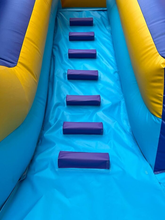 Royal Blue Crown Combo – Dual Lane Slide with Bounce House - Image 5