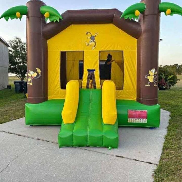 Monkey Jungle Bounce House – With Mini Front Slide