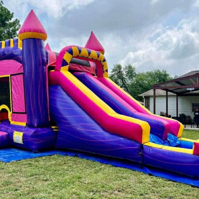 Princess Power Combo – Bounce House with Waterslide & Pool