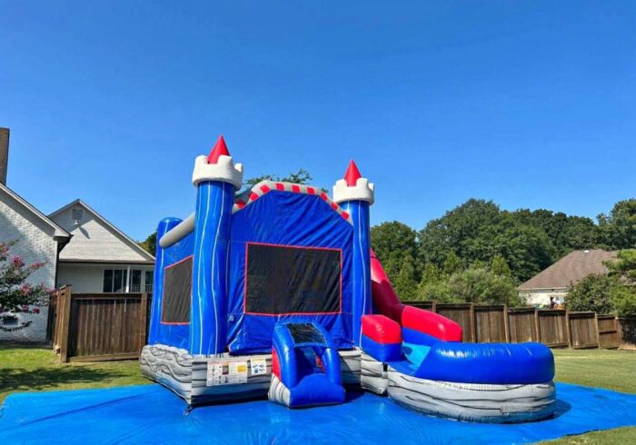 Patriot Castle Combo – Bounce House with Water Slide & Splash Pool