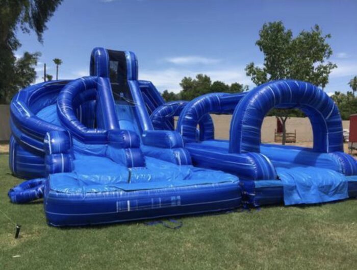 Blue Tsunami Dual Lane Waterslide