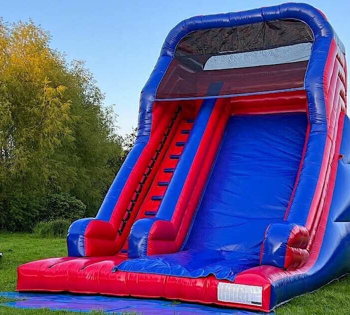 Red & Blue Single Lane Waterslide